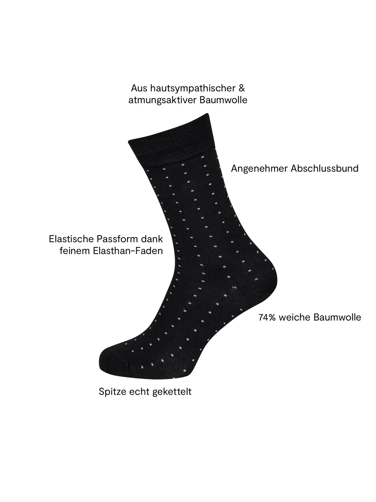 Socken Business Baumwolle 2er Pack