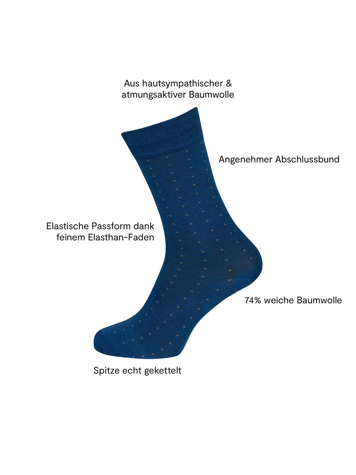 Socken Business Baumwolle 2er Pack