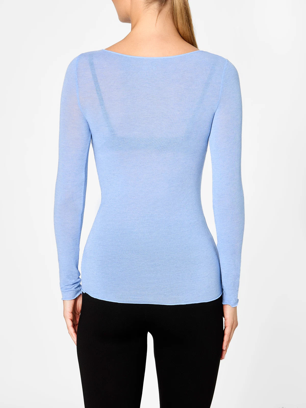 Longsleeve Highneck mit Kaschmir - Light & Warm