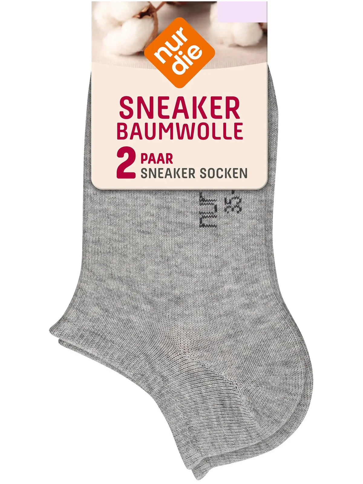 Sneakersocken Baumwolle 2er Pack