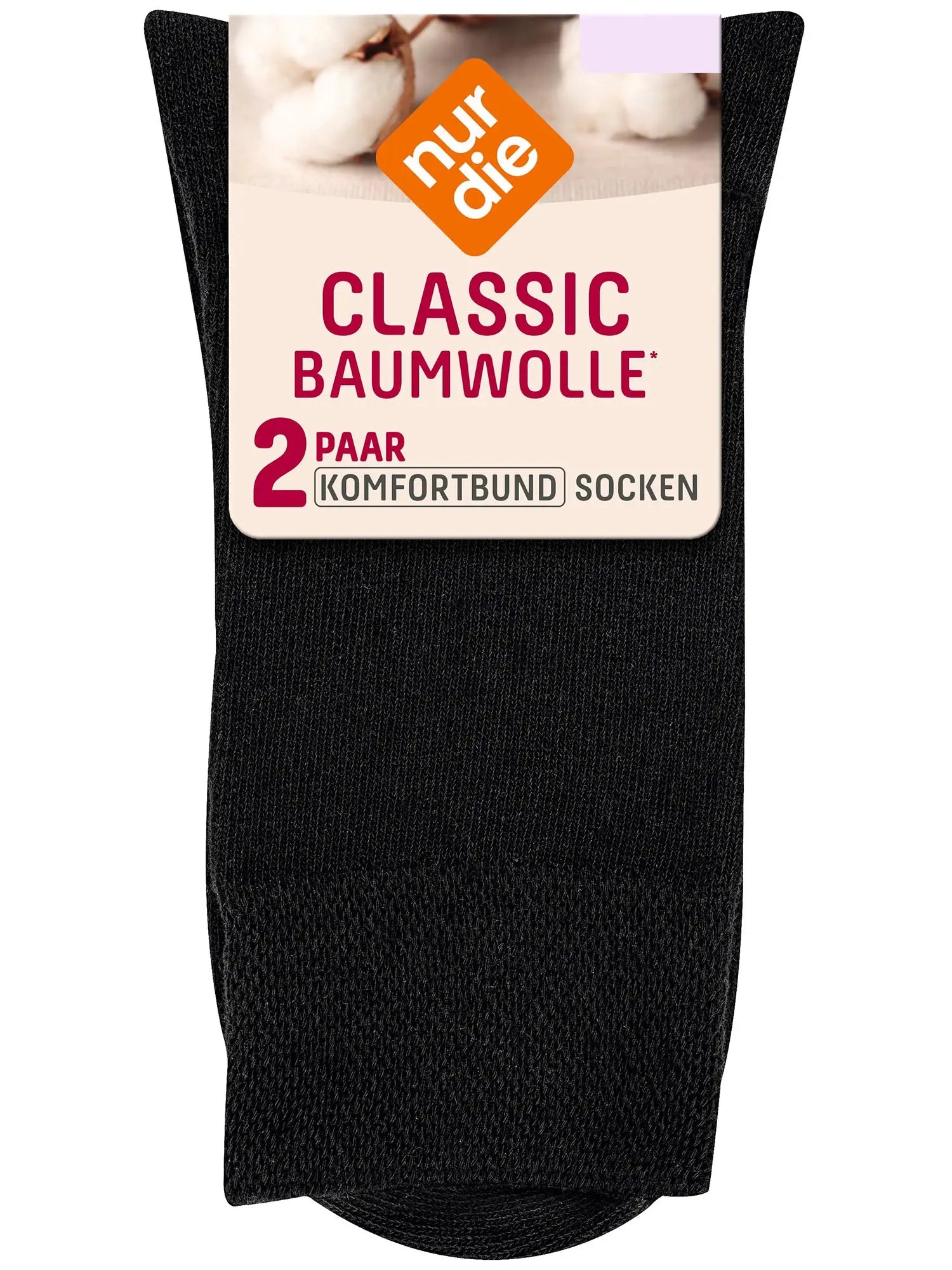Socken Classic Baumwolle Komfortbund 2er Pack