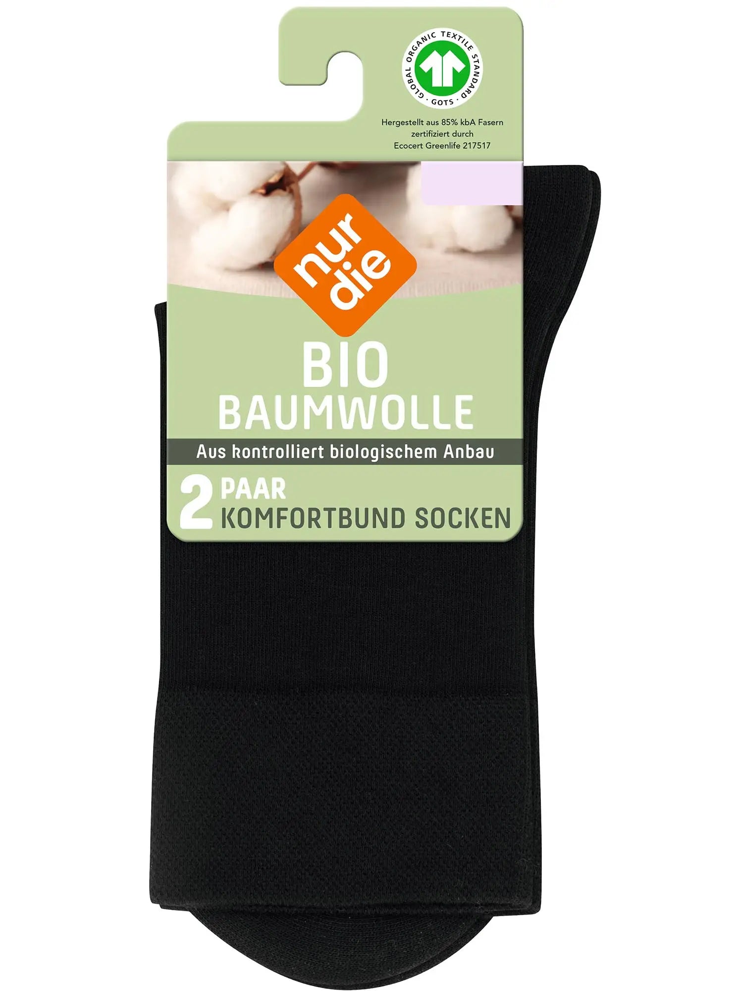 Socken Bio-Baumwolle GOTS 2er Pack