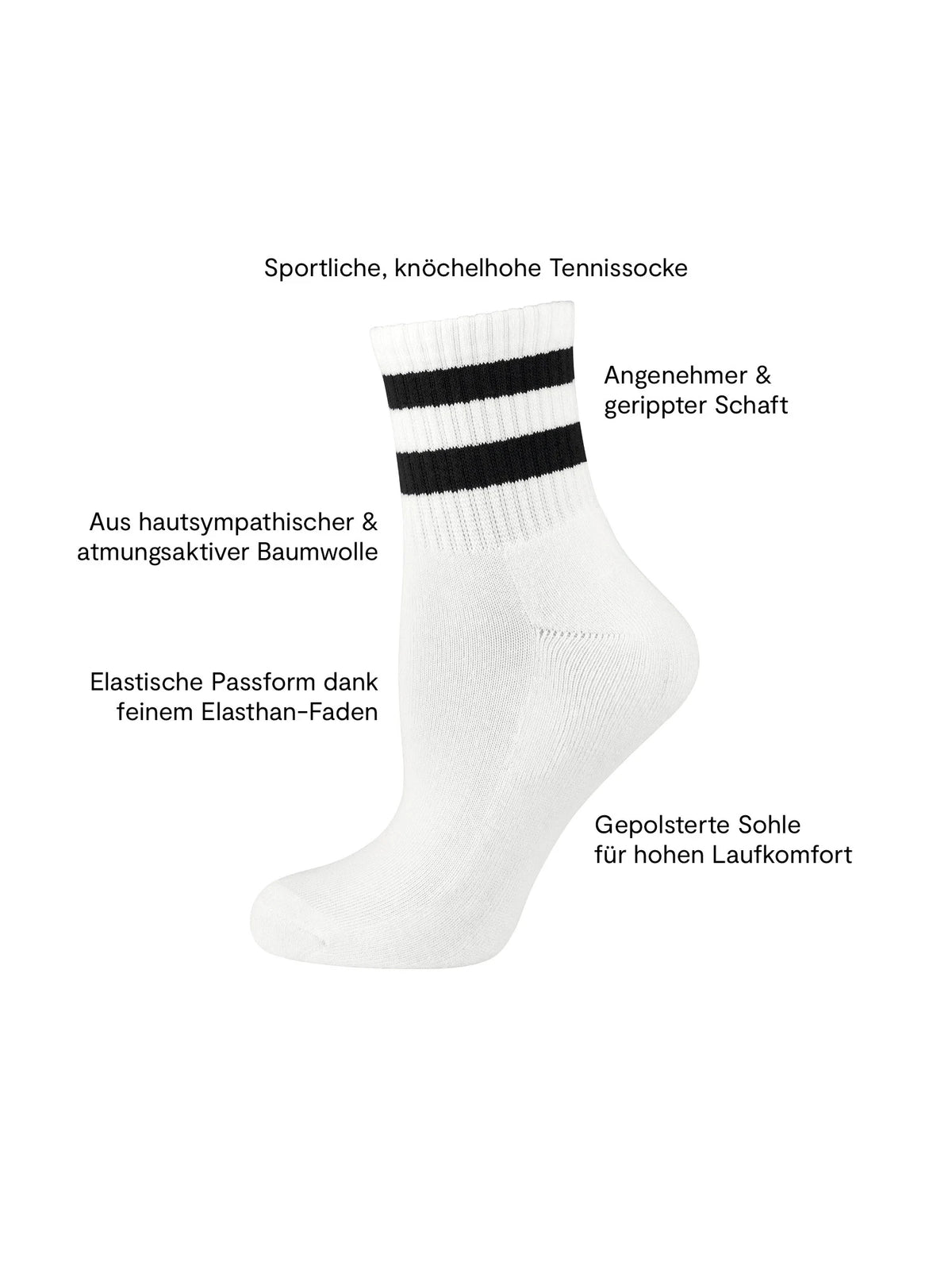 Unisex Sportsocken Kurzsocken 3er Pack