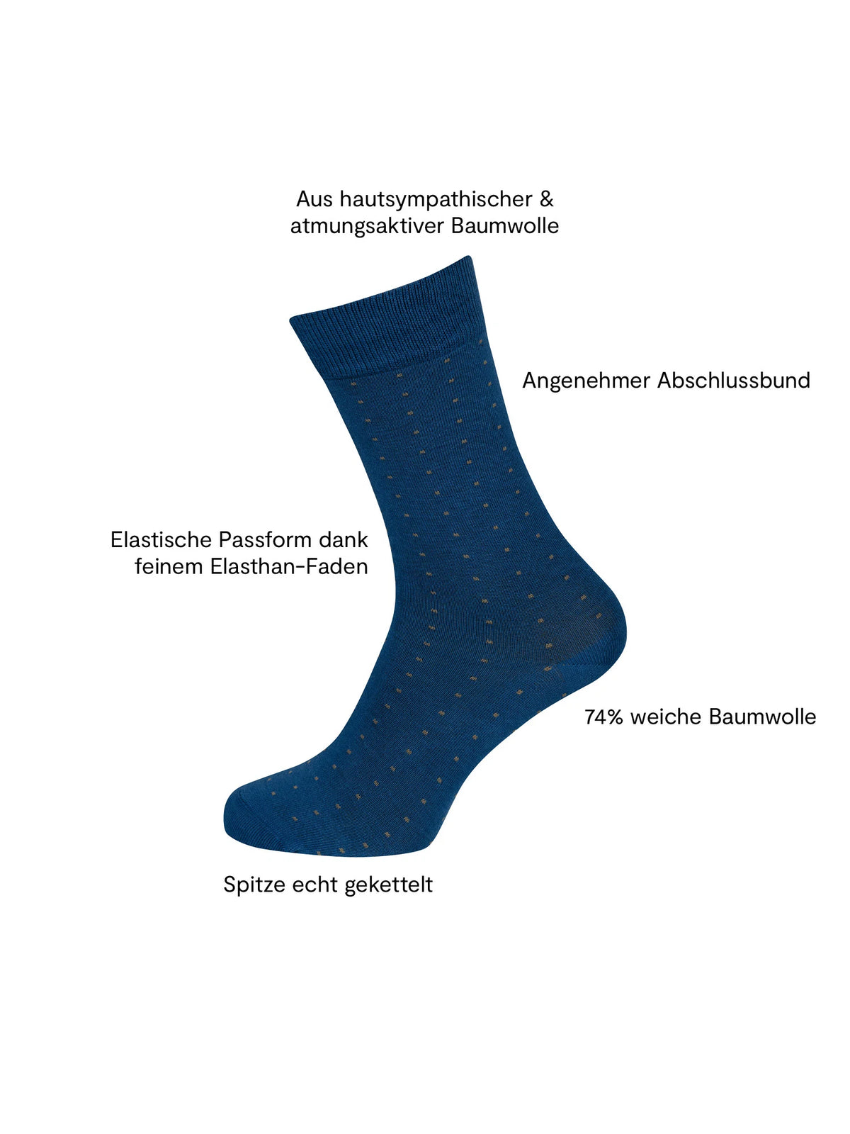 Socken Business Baumwolle 2er Pack