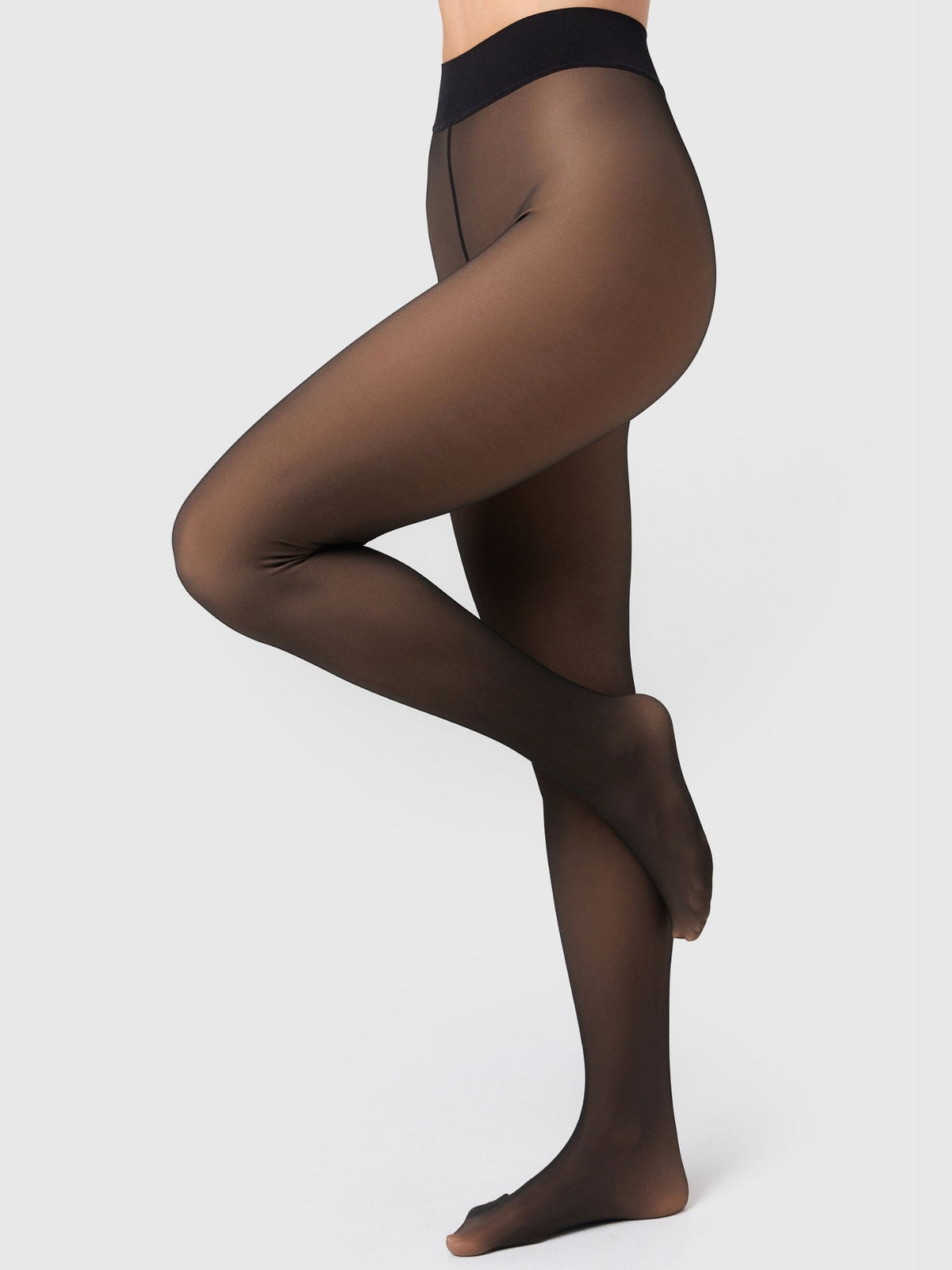 Strumpfhose Warm & Transparent mit wärmendem Innenfleece 80 DEN
