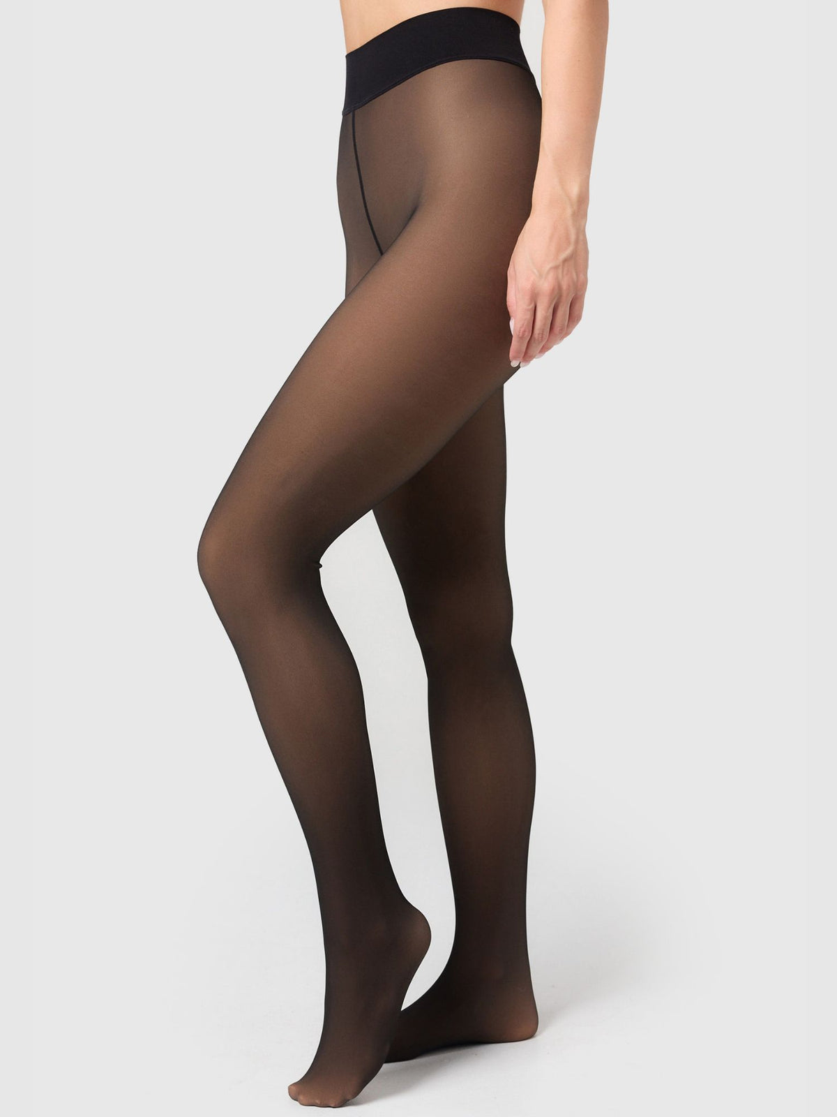 Strumpfhose Warm & Transparent mit wärmendem Innenfleece 80 DEN