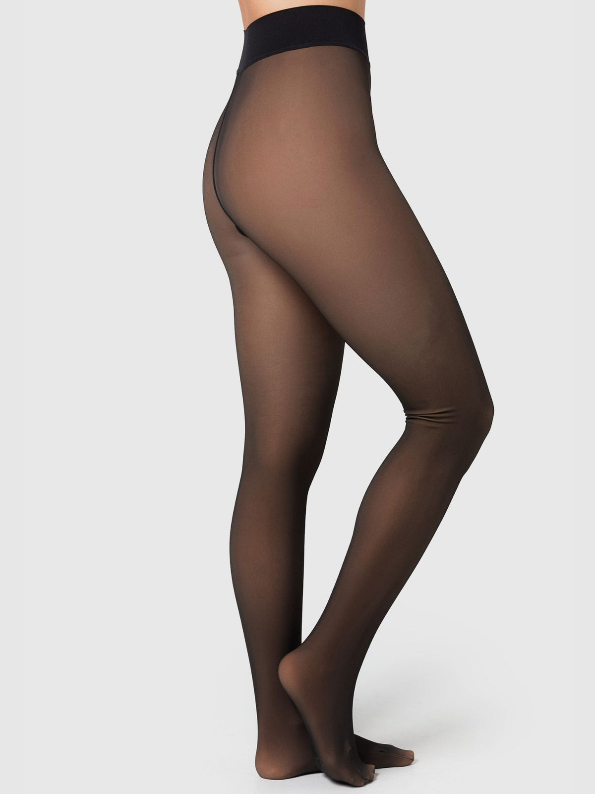 Strumpfhose Warm & Transparent mit wärmendem Innenfleece 80 DEN