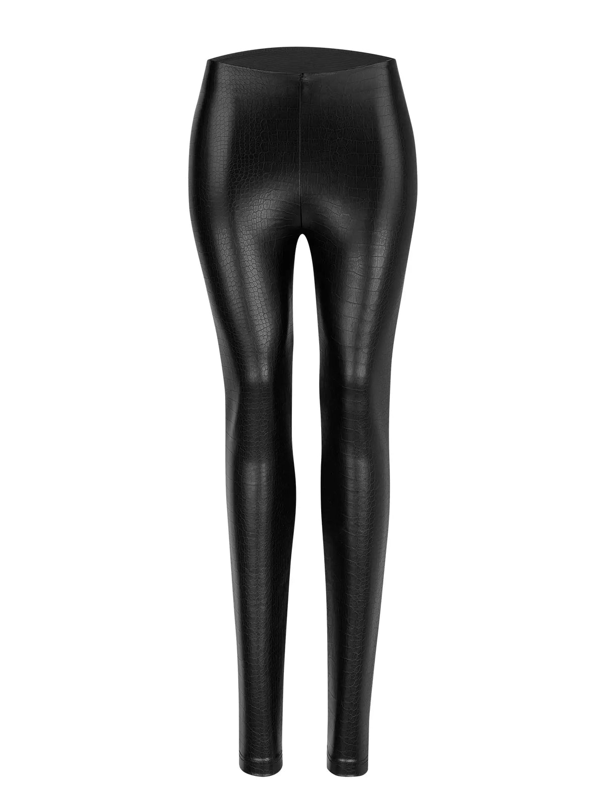 X KILIAN KERNER Leggings in Leder-Optik Vegan mit Croco-Muster