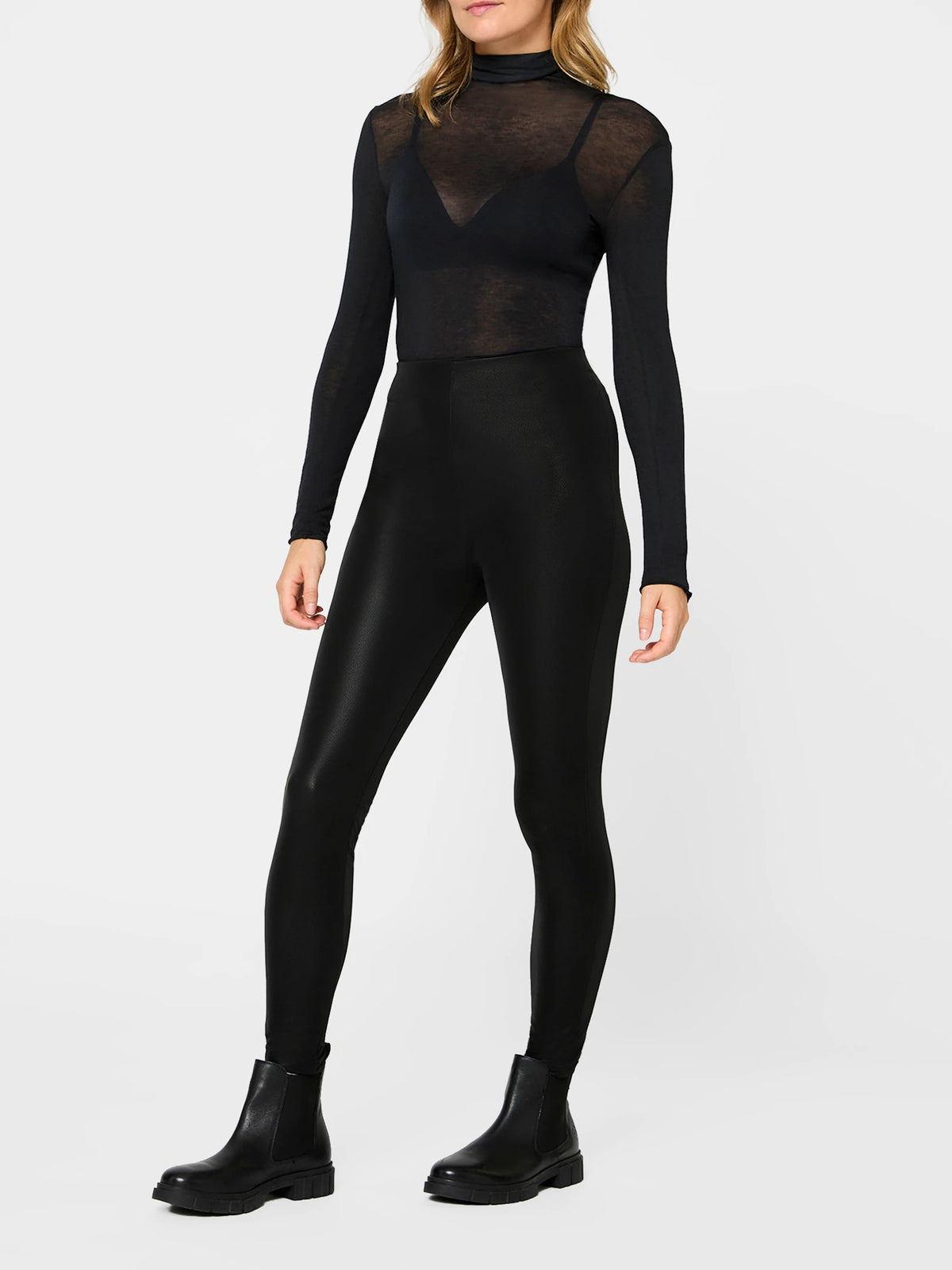 Leggings in Velvet Lederoptik - Relax & Go