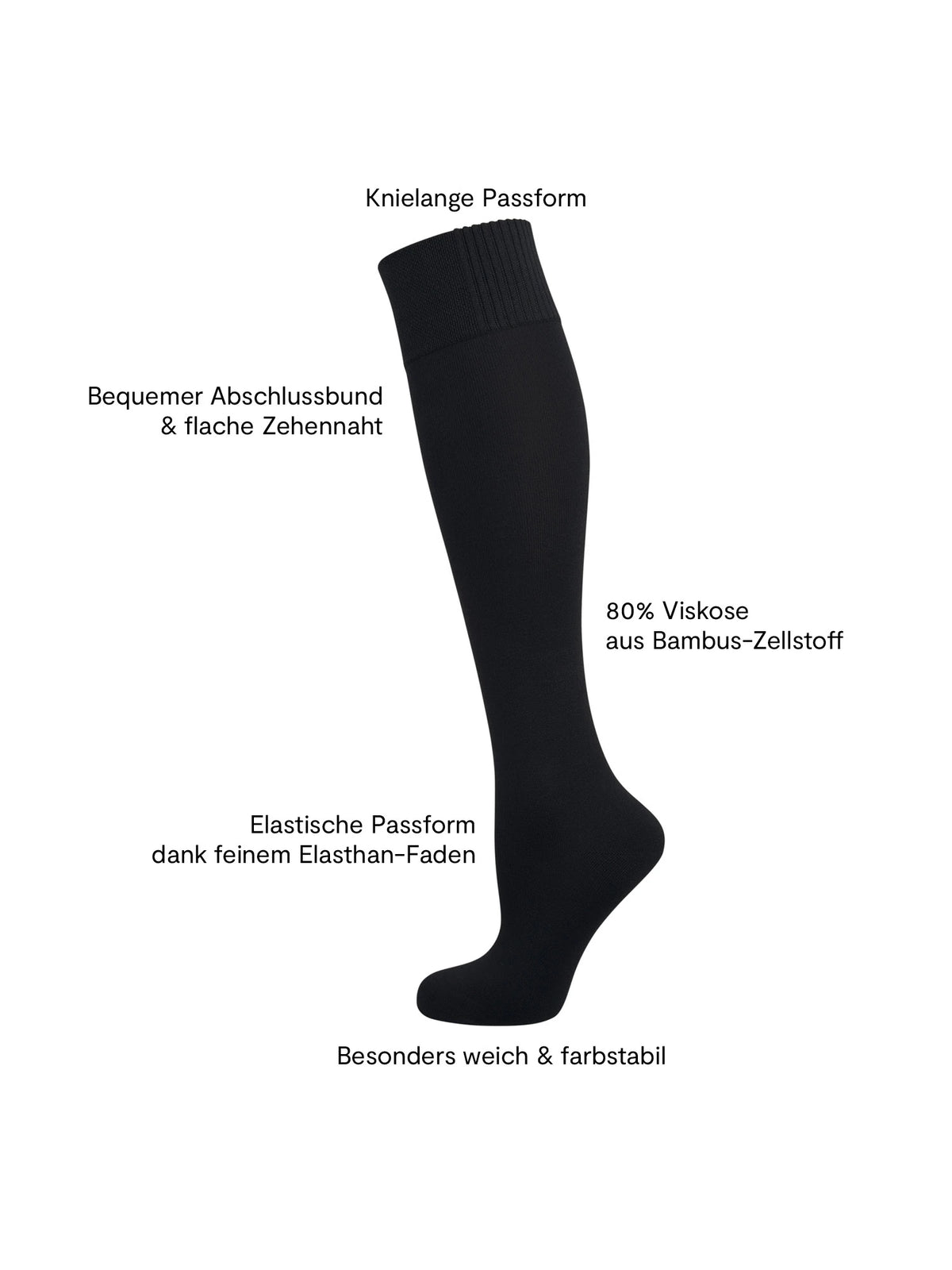 Kniestrümpfe Bambus¹ Komfort