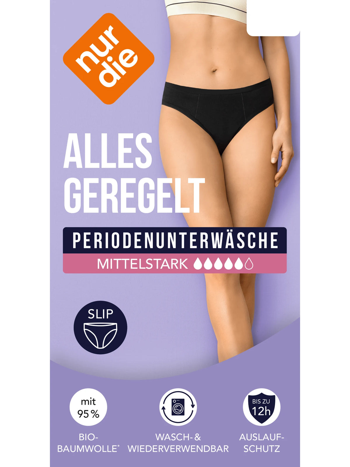 Periodenunterwäsche Slip Alles Geregelt mittelstark