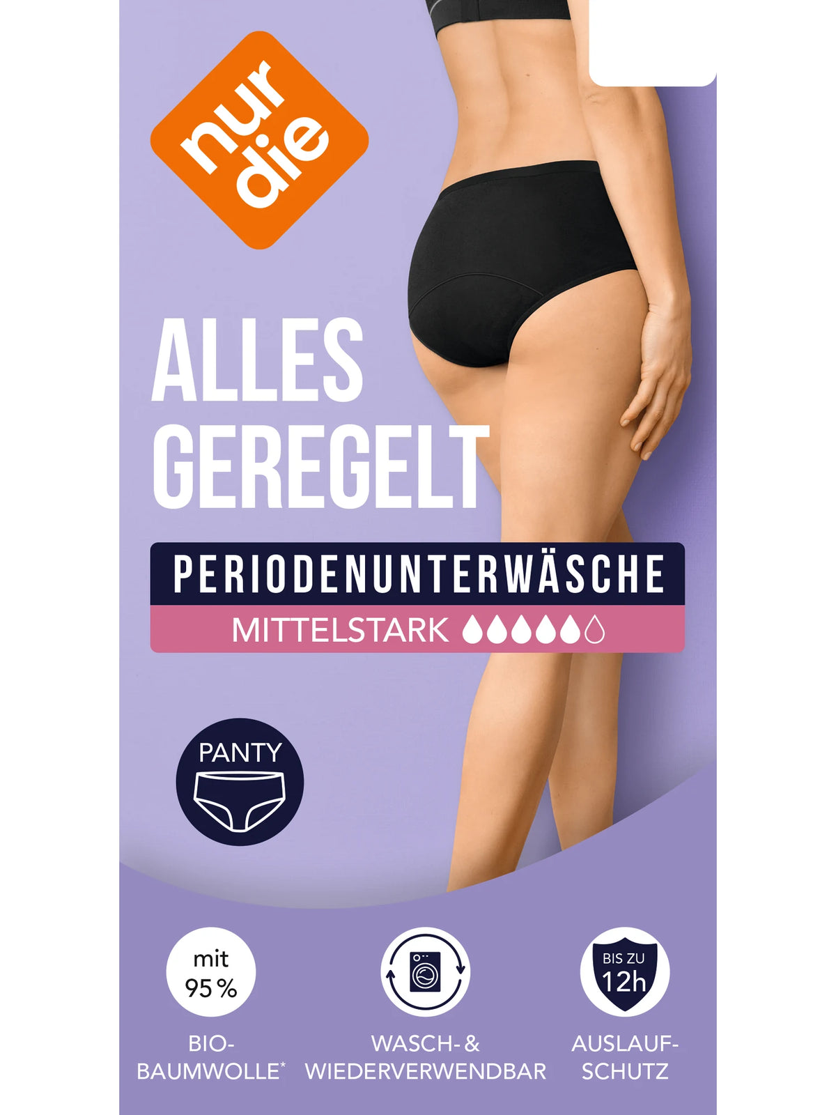 Periodenunterwäsche Panty - ALLES GEREGELT mittelstark
