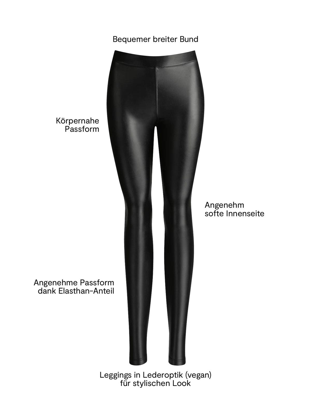 Leggings in Leder-Optik Vegan - Relax & Go