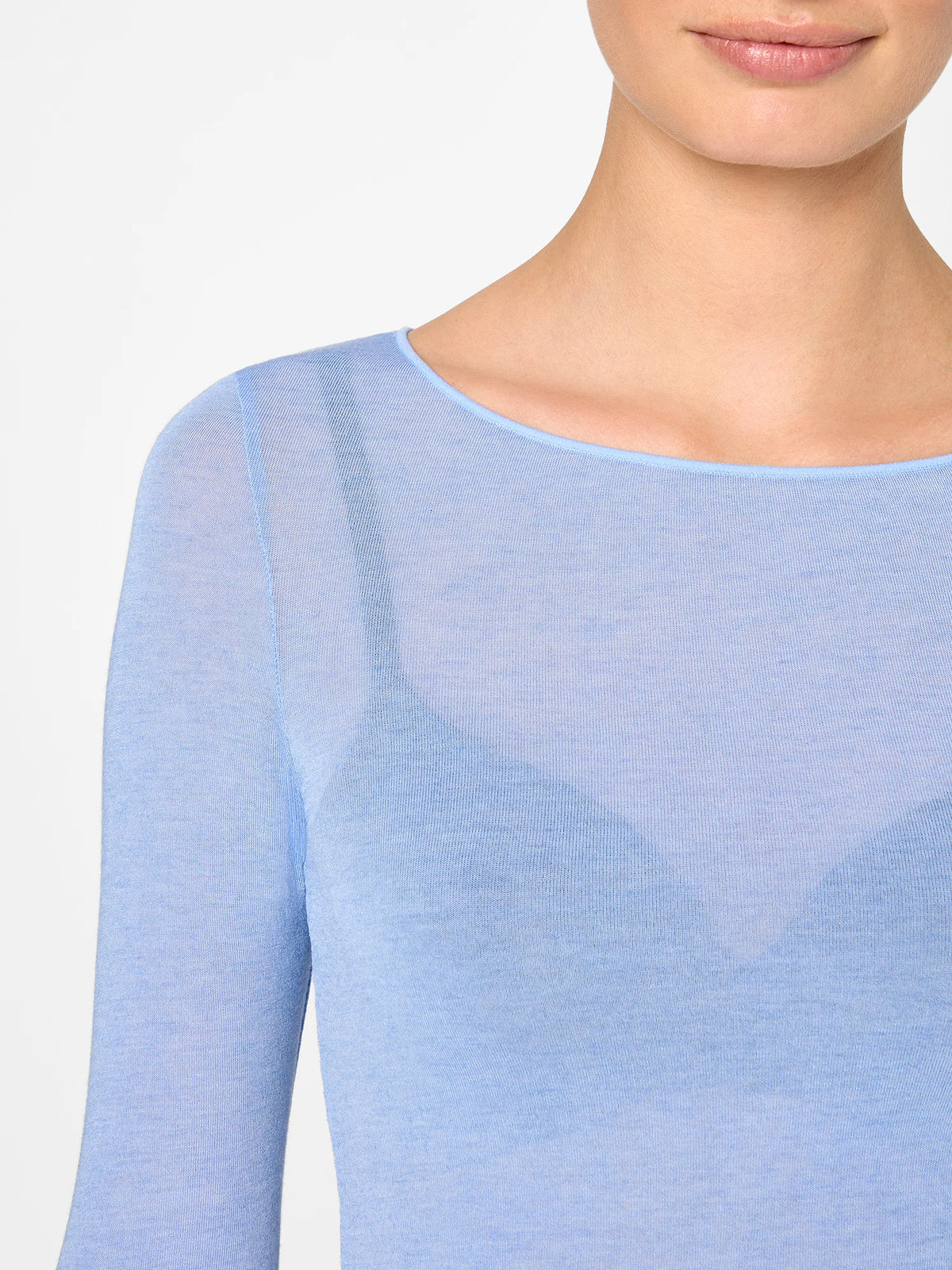 Longsleeve Roundneck mit Kaschmir - Light & Warm