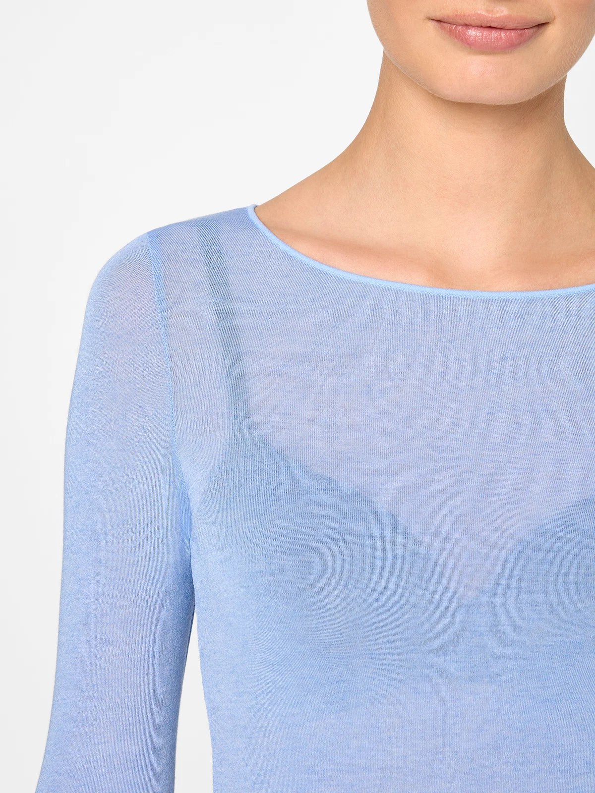 Longsleeve Highneck mit Kaschmir - Light & Warm