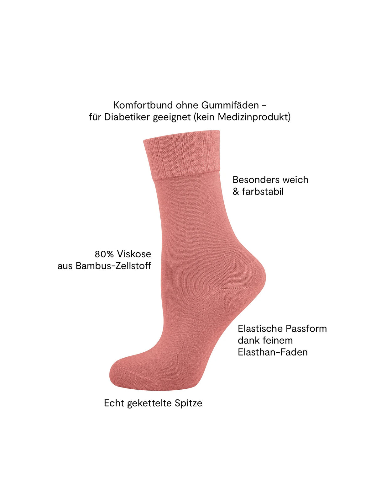 Socken Bambus¹ Komfort 2er Pack