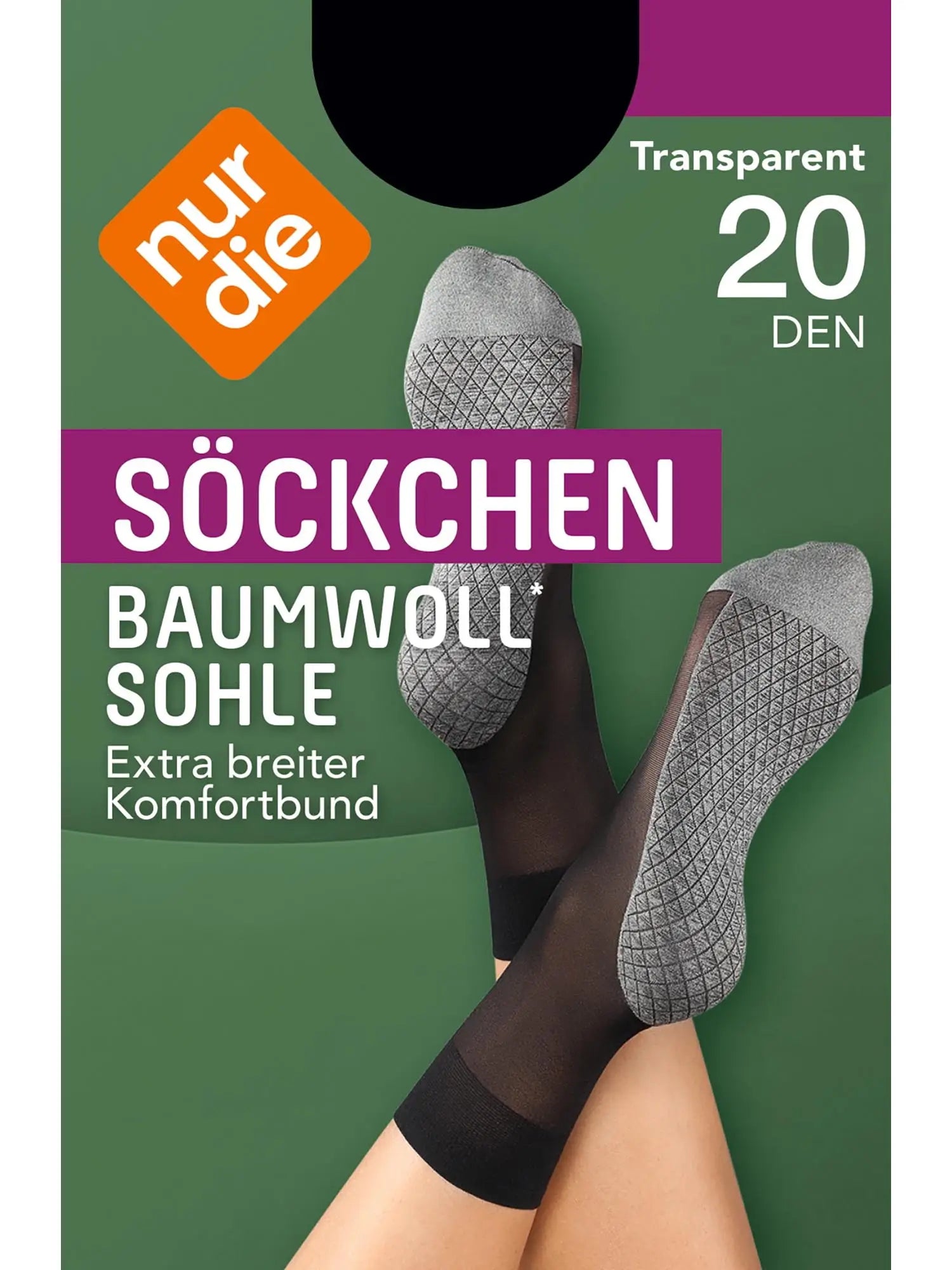 Söckchen mit Baumwollsohle*