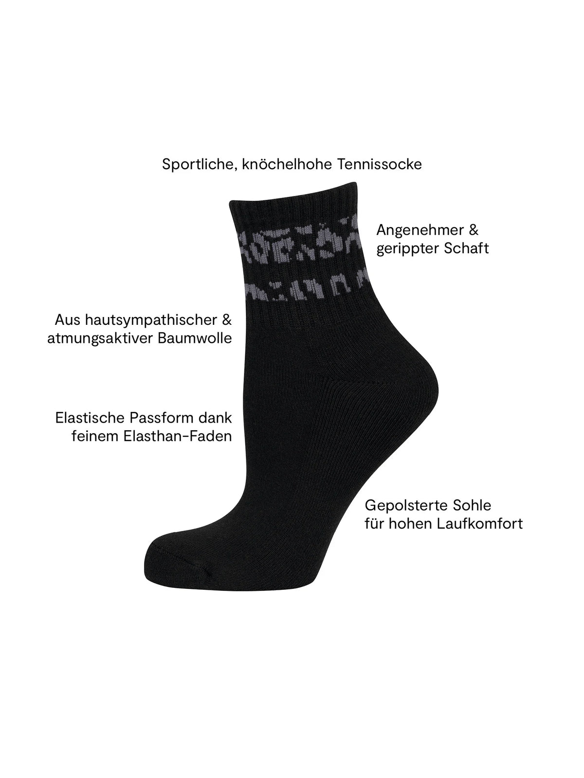 Unisex Sportsocken Kurzsocken 3er Pack