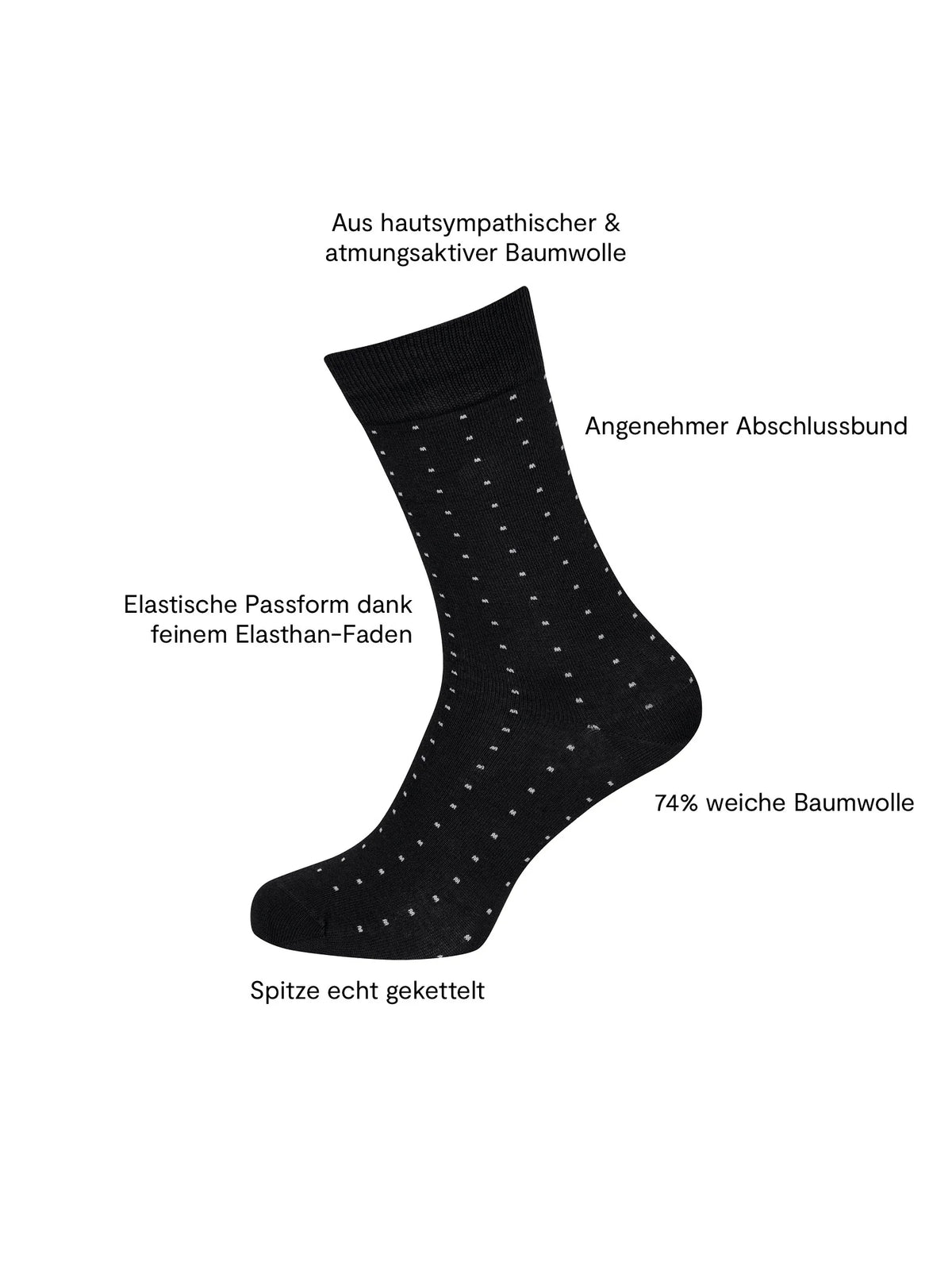 Socken Business Baumwolle 2er Pack