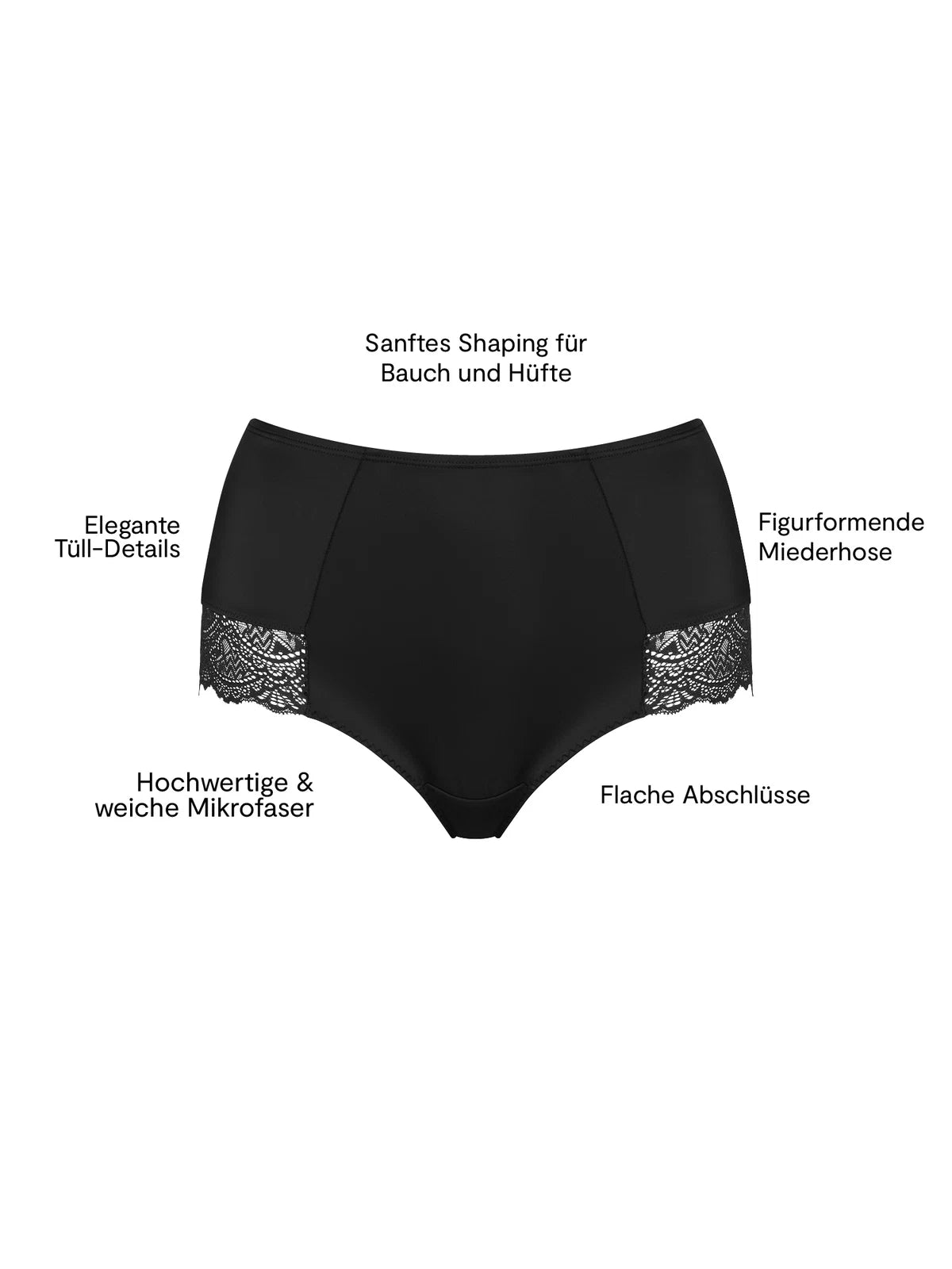 Smooth Midwaist Lace Slip Shapewear