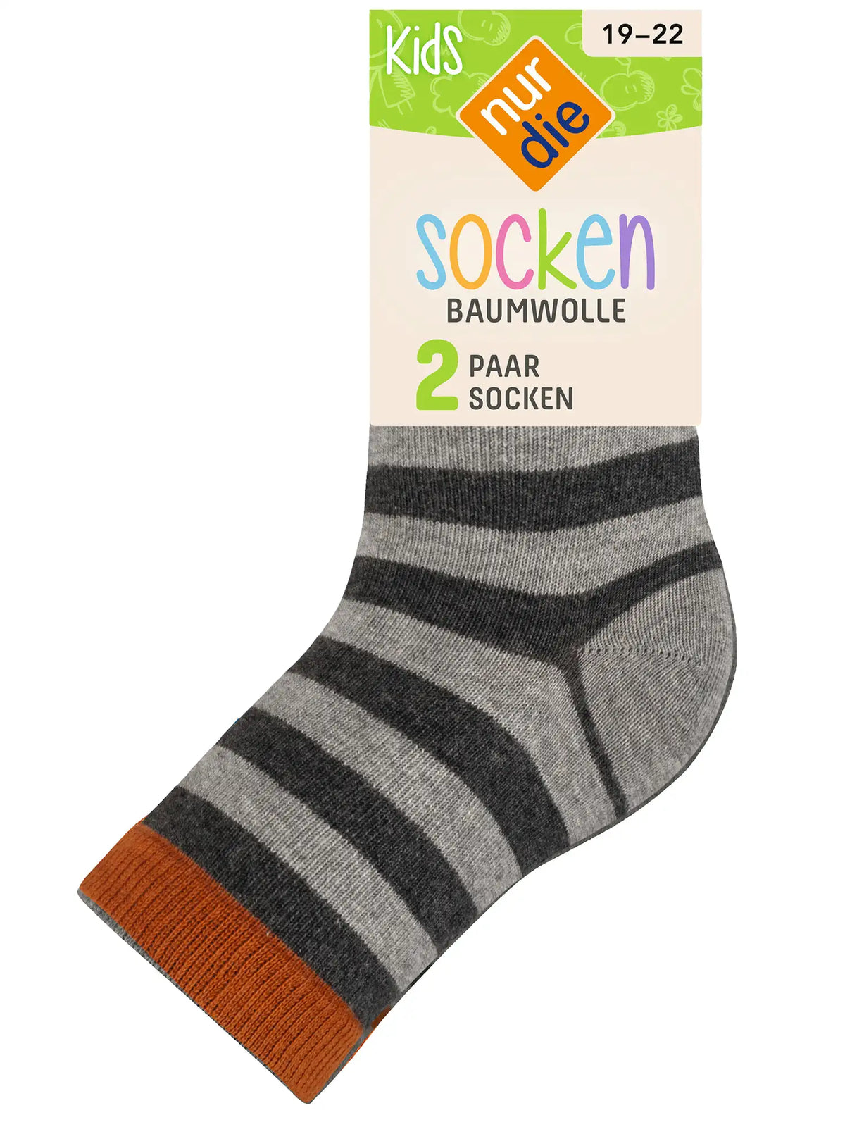 Kinder Socken Baumwolle 2er Pack