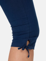 NUR DIE Damen Baumwoll Capri Freizeithose - Relax & Go - dunkelblau - Größe 44-46
