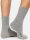 NUR DIE Damen Socken Classic Baumwolle Komfortbund 2er Pack - hellgraumelange - Größe 39-42