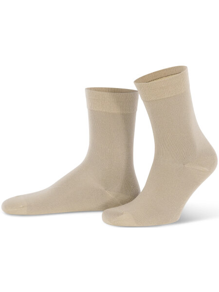 NUR DIE Socke Komfort Bund Bambus¹ - beigegrau - Größe 39-42