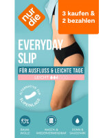 NUR DIE Damen Hygienewäsche Everyday Slip schwarz 40-42