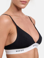 NUR DIE Damen Soft-BH Sportiv 2er Pack - graumelange/schwarz - Größe 48-50