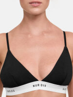 NUR DIE Damen Soft-BH Sportiv 2er Pack - graumelange/schwarz - Größe 48-50