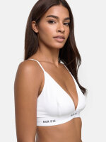 NUR DIE Damen Soft-BH Sportiv 2er Pack - graumelange/weiß - Größe 36-38