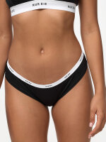 NUR DIE Damen Soft Slip Sportiv 2er Pack - graumelange/schwarz - Größe 48-50