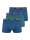 NUR DER Boxer Powerful 3er Pack - blau/gr&uuml;n - Gr&ouml;&szlig;e 6 | L | 52