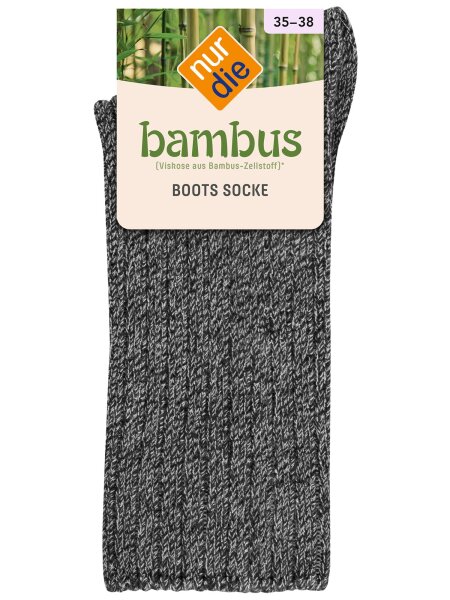 NUR DIE Bambus¹ Boots Socke - mittelgraumel.  - Größe 39-42