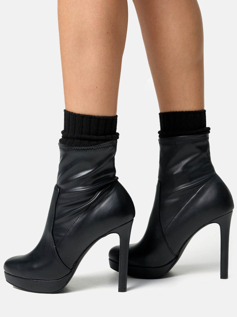 NUR DIE Damen Warme Boots Socken Bambus¹ schwarz Größe