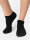 NUR DIE Damen Sneakersocken Bio Baumwolle GOTS 2er Pack - schwarz - Größe 35-38