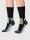 NUR DIE Outdoor Socke 2er Pack - schwarz/gelb - Gr&ouml;&szlig;e 35-38