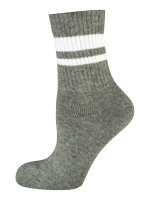 NUR DIE  Sport Socken 3er Pack - weiß/grau/schwarz - Größe 35-38
