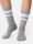 NUR DIE Damen Sport Socken 3er Pack - weiß/grau/schwarz - Größe 35-38