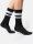 NUR DIE Damen Sport Socken 3er Pack - weiß/grau/schwarz - Größe 35-38