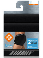NUR DER Boxershorts Boxer 3D-Flex Classic 2er Pack
