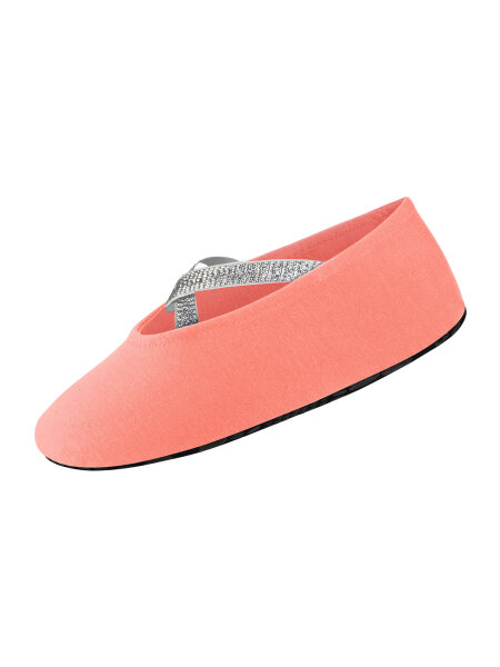 NUR DIE Kinder Ballerina Haus Socken - apricot - Größe 23-26