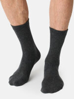 NUR DIE Herren Socken Ohne Gummi 6er Pack - mittelgraumelange - Größe 39-42