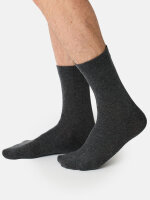 NUR DIE Herren Socken Ohne Gummi 6er Pack - mittelgraumelange - Größe 39-42