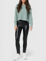 NUR DIE Damen Vegane Leggings in Leder-Optik - Relax & Go