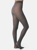 NUR DIE Damen Strumpfhose Warm & Transparent Strapazierfähig 80 DEN - grau - Größe 44-48