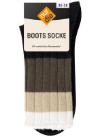 NUR DIE Boots Socke - mix schwarz - Größe 35-38
