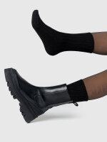 NUR DIE Weich & Warm Socke - schwarz - Größe 35-38