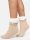 NUR DIE Damen Flausch Socken - beige - Größe 36-37